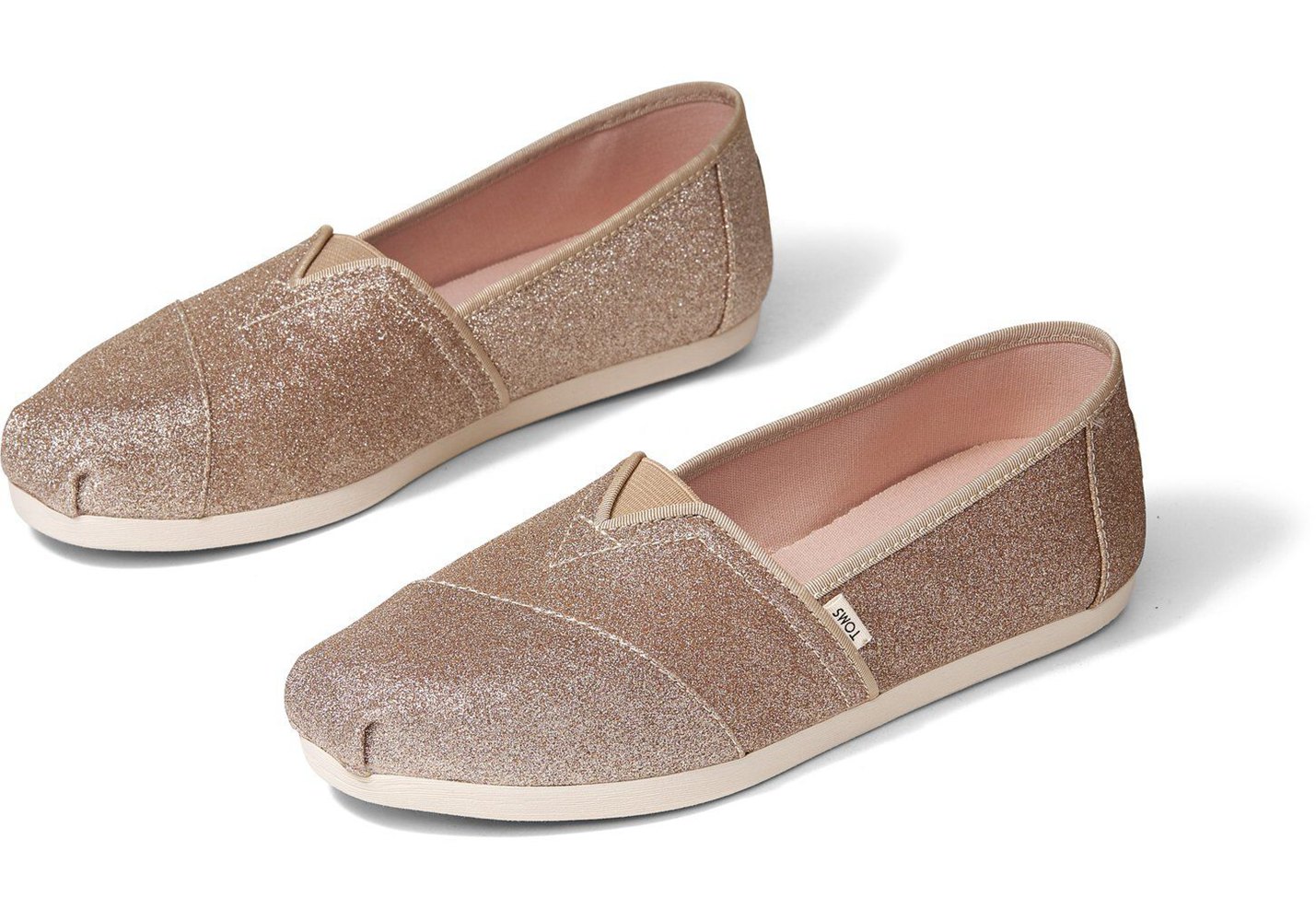 Toms Alpargata Glitter Espadrille Gold - Womens - 21384-TKMJ